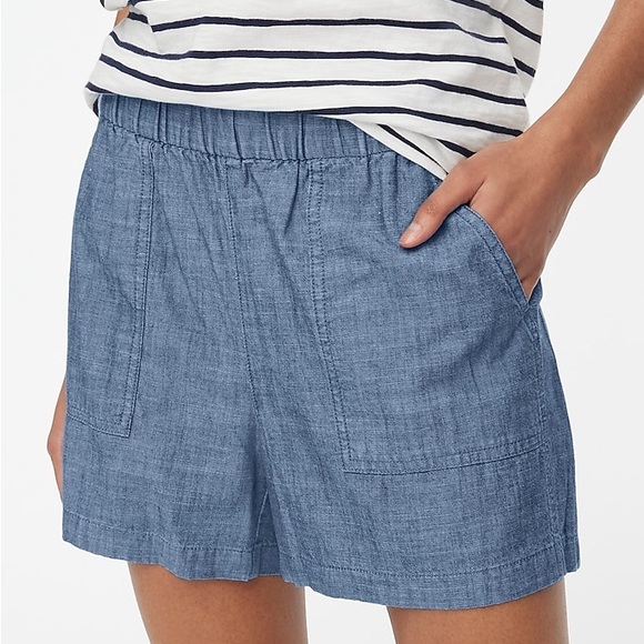 J. Crew Factory Chambray pull-on short - Picture 3 of 14